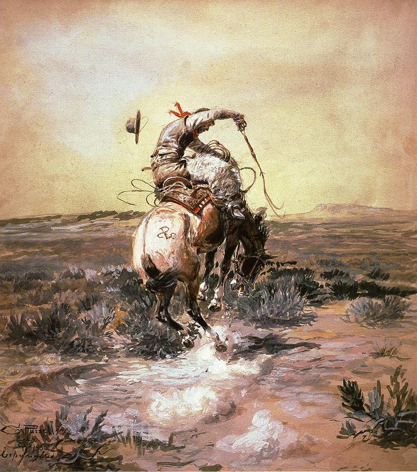 Slick Rider - Charles Marion Russell Paintings